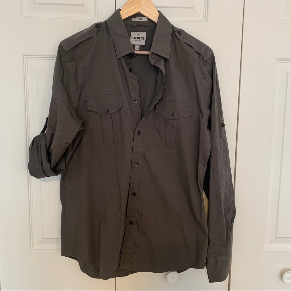 Express Men’s Fitted Button Down